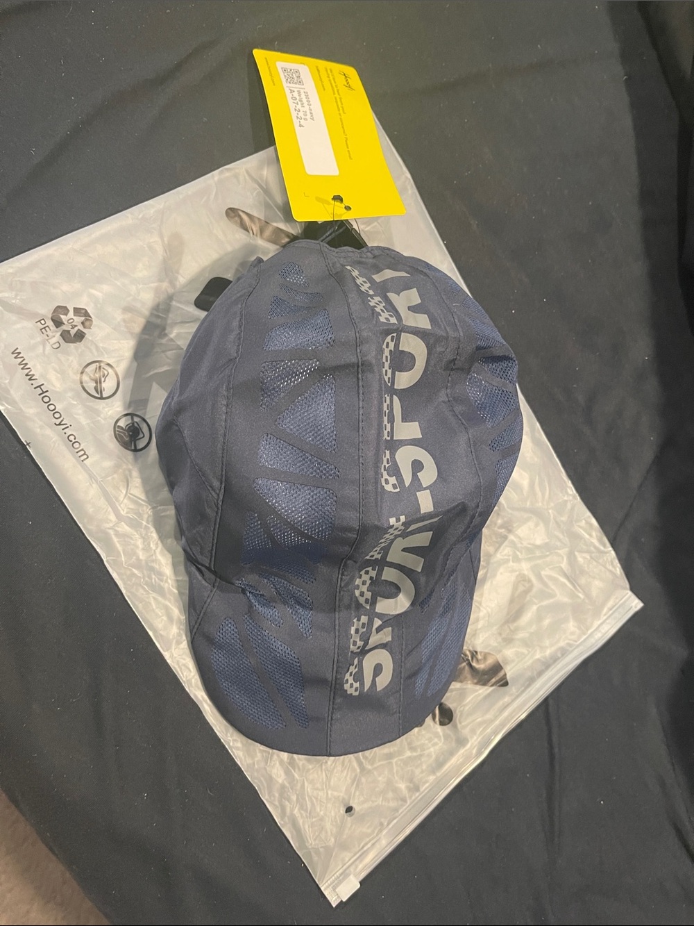 Hoooyi Blue Men's Sport Cap with Reflective Print
